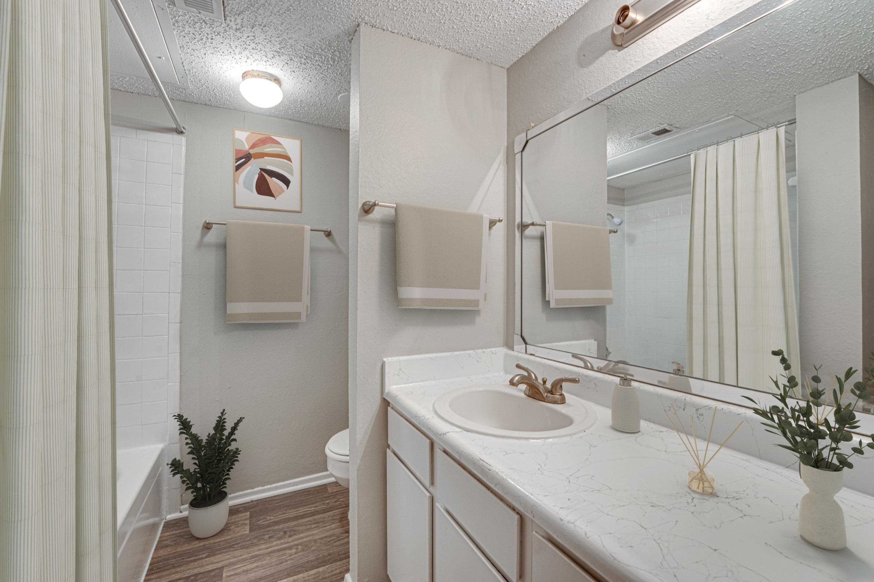Stylish Bathroom at Bardin Oaks Apartments, Arlington, TX